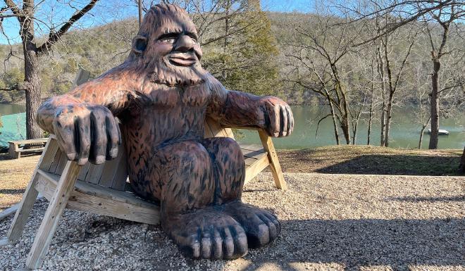 Stephen Feilbach's Bigfoot sculpture