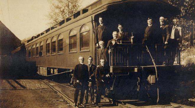 Richard Kerens and his private rail car