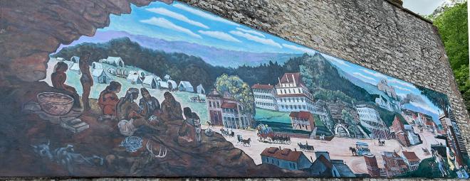 Eureka Springs centennial mural